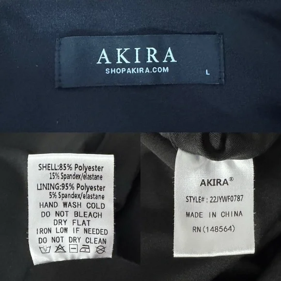 Akira metallic blue/purple shift futuristic romper size L - Picture 16 of 16